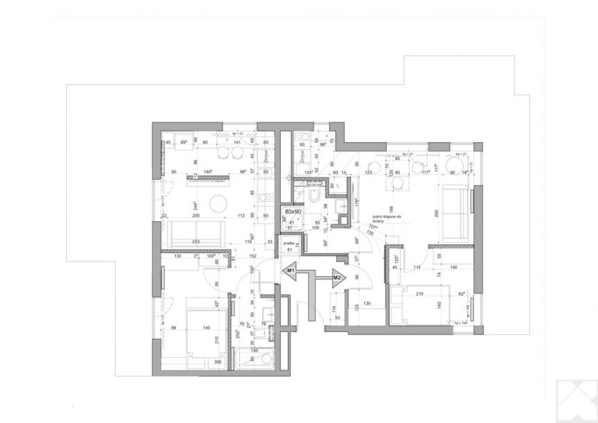 Kraków Azory, 1 100 000 zł, 71.68 m2, bardzo wysoki standard miniaturka 3