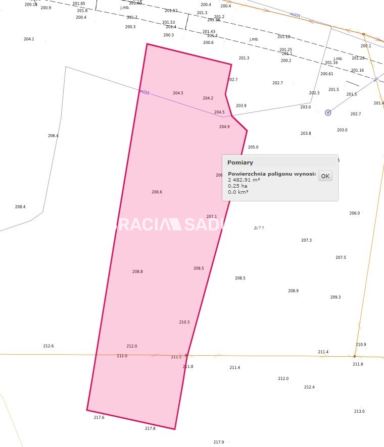 Stręgoborzyce, 217 000 zł, 24.82 ar, przyłącze wodociągu miniaturka 5