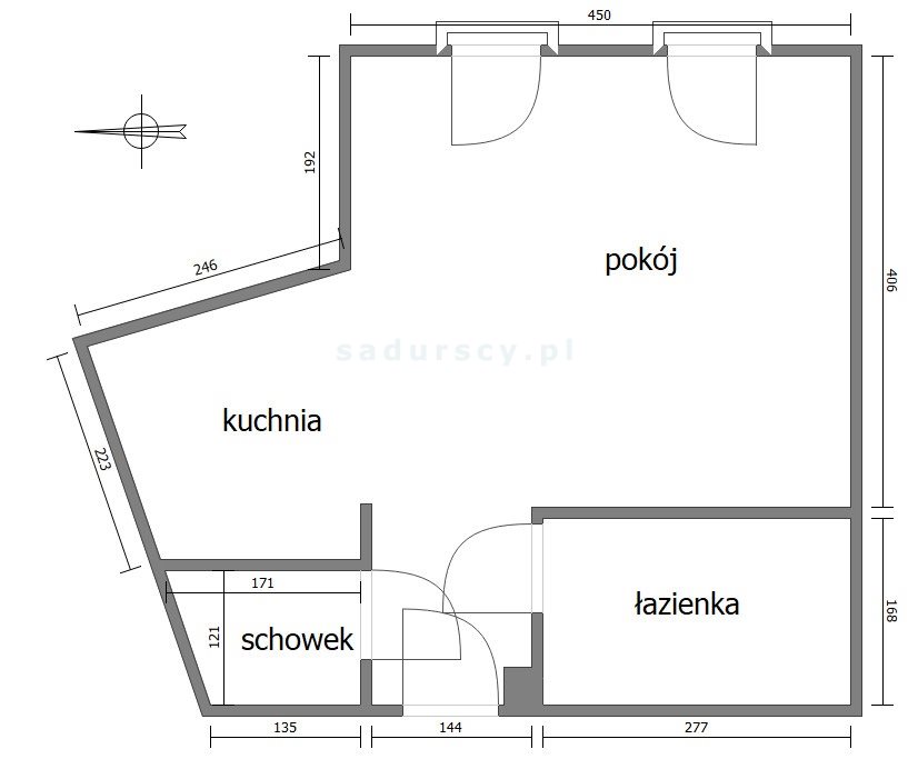 Kraków -Dębniki studio 33m2 gotowe do wprowadzenia miniaturka 27