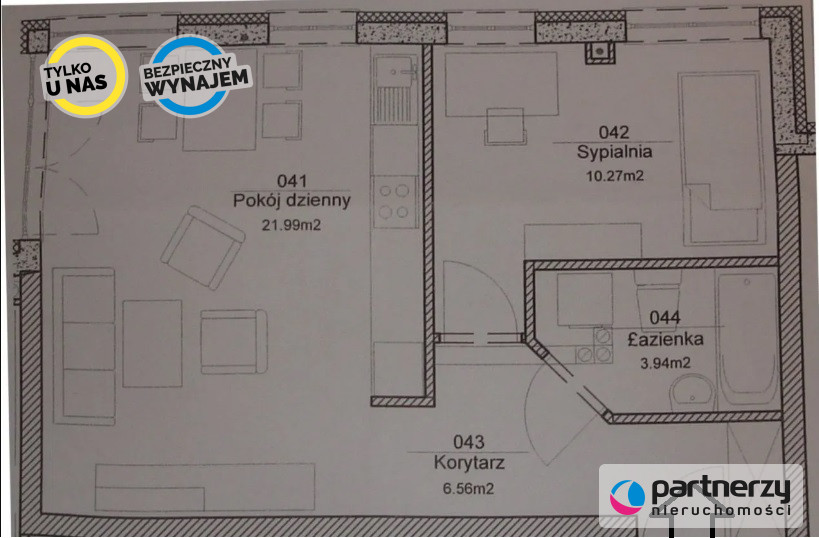 Gdańsk Suchanino, 2 500 zł, 42.76 m2, z miejscem parkingowym miniaturka 8