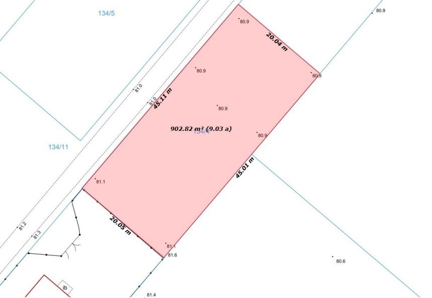 Działka budowlana 900 m² z pozwoleniem na budowę. miniaturka 4