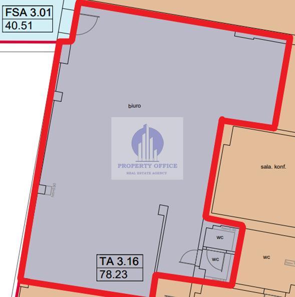 Ursynów : biuro 78,23 m2 miniaturka 2