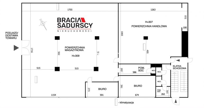 Lokal handlowy 500 m2 Krowodrza Kraków NAJEM miniaturka 2