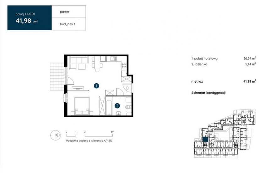 Apartament hotelowy/dla studenta/pod inwestycję/Fabryczna miniaturka 17