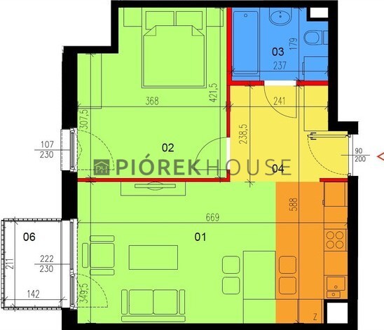 2-pokojowe mieszkanie w Wawrze miniaturka 8
