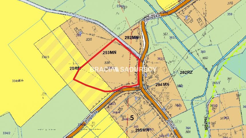 Działka budowlana 8900 m2 Poręba Żegoty miniaturka 5