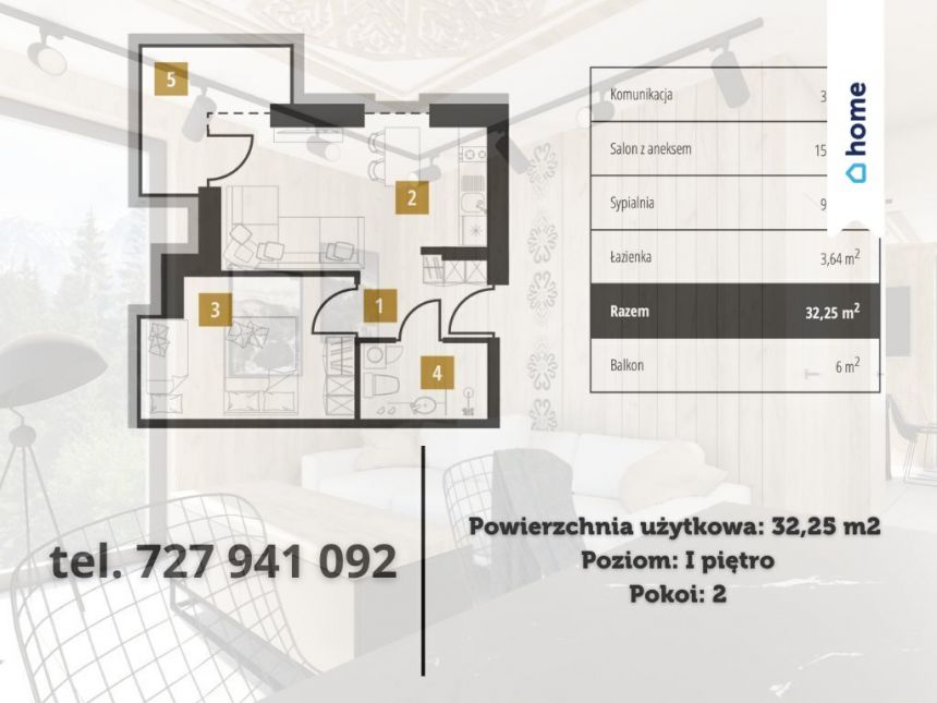 Apartament inwestycyjny z sypialnią i balkonem miniaturka 2