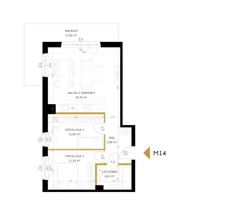 Łódź Stare Polesie, 699 000 zł, 60 m2, pietro 2 miniaturka 3