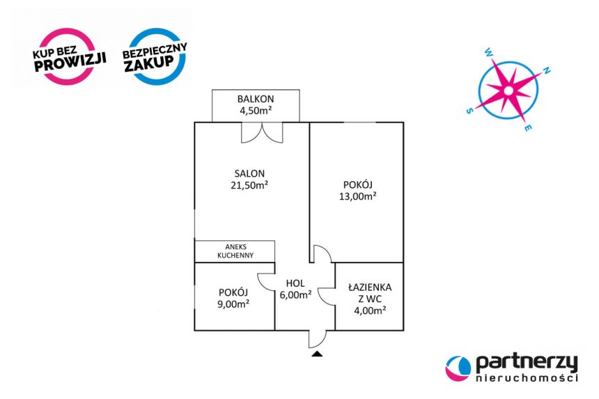 Gdańsk Kowale, 625 000 zł, 53.61 m2, pietro 2 miniaturka 18