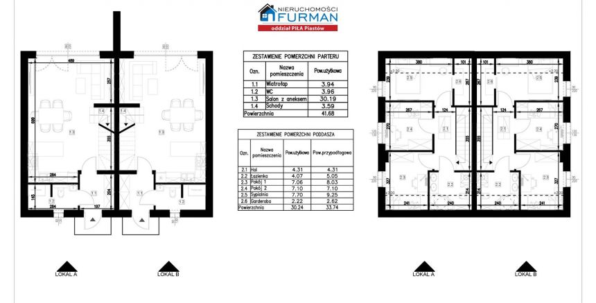 Dolaszewo, 459 000 zł, 71.92 m2, bliźniak miniaturka 3