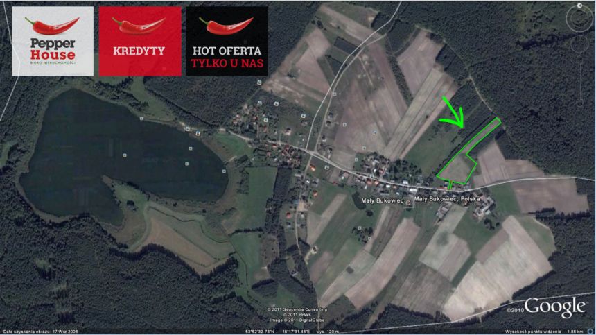 Mały Bukowiec, 182 400 zł, 34.88 ar, budowlana miniaturka 6