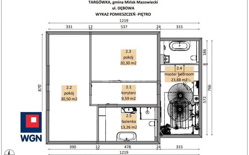 Targówka, 1 146 000 zł, 156 m2, murowany miniaturka 11