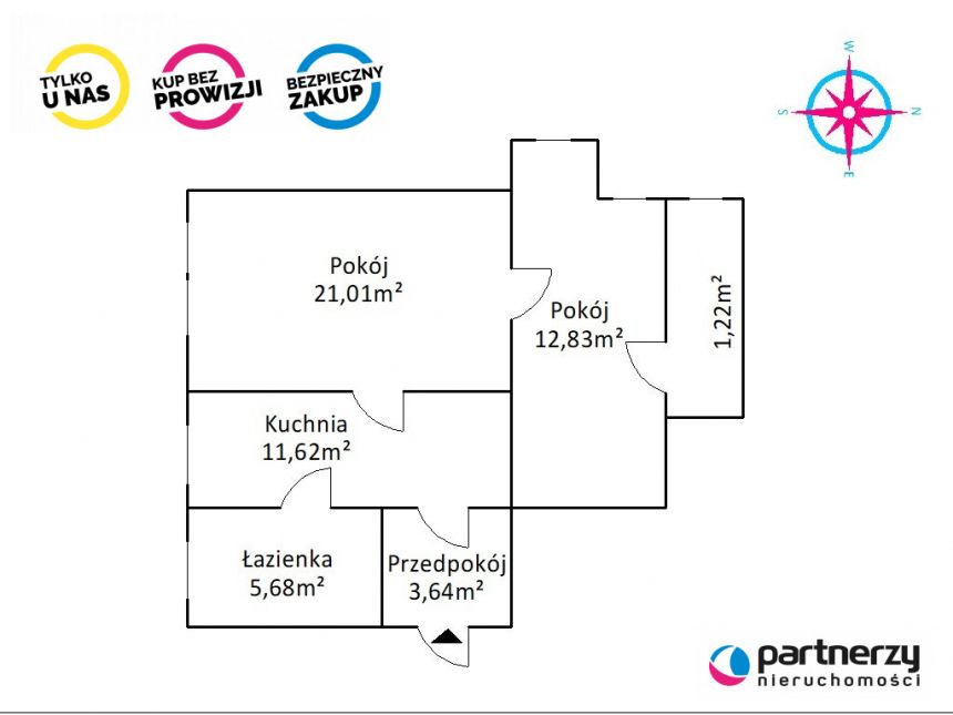 Gdańsk Wrzeszcz, 600 000 zł, 56 m2, z miejscem parkingowym miniaturka 15