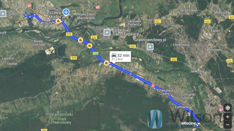 Henrysin, 300 000 zł, 30 ar, droga dojazdowa utwardzona miniaturka 8