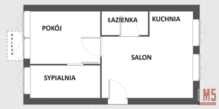 Białystok Białostoczek, 449 000 zł, 48.3 m2, M4 miniaturka 12