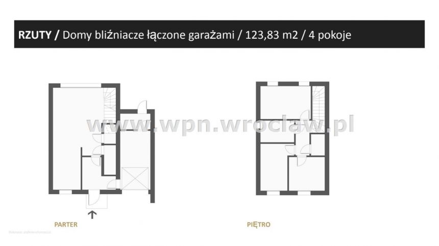 Atrakcyjne bliźniaki 124m garaż ogród pd Wrocławia miniaturka 4