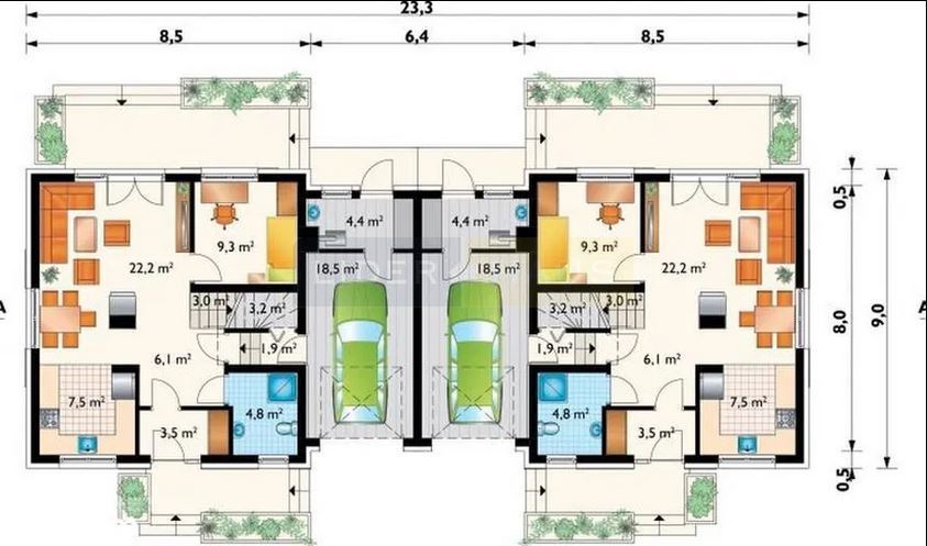 BLIŹNIAK Z GARAŻEM, 5 POKOI, DZIAŁKA 640 M2 miniaturka 6