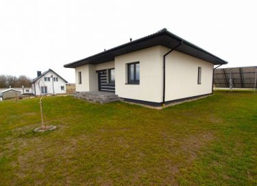 Nowy dom parterowy 106 m2, salon 48 m2 Brzeziny