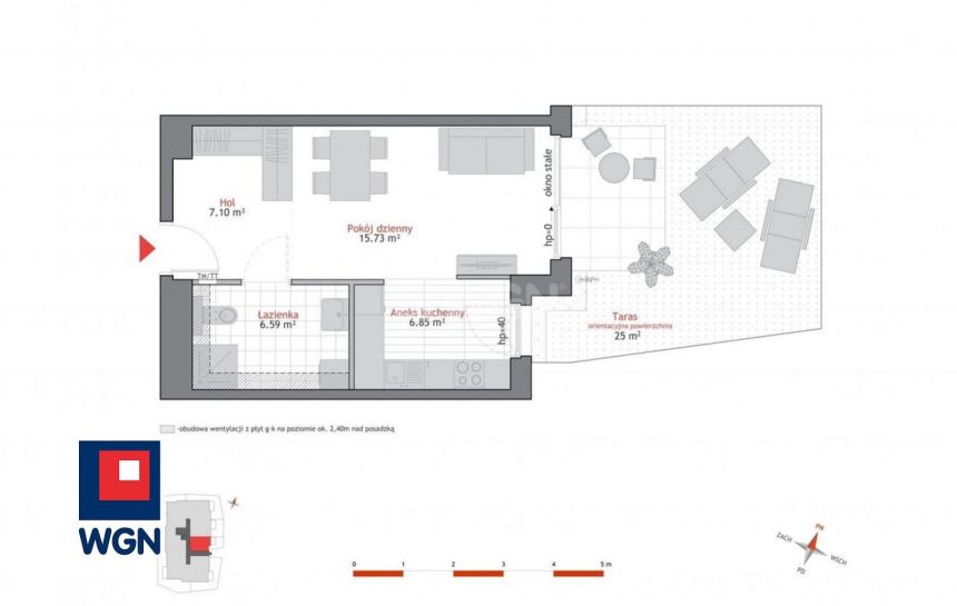 Gdańsk Oliwa, 807 483 zł, 36.27 m2, do wykończenia miniaturka 3