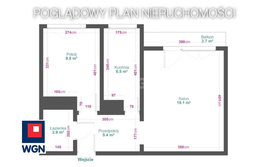 Sosnowiec Pogoń, 248 800 zł, 44.5 m2, pietro 2 miniaturka 6