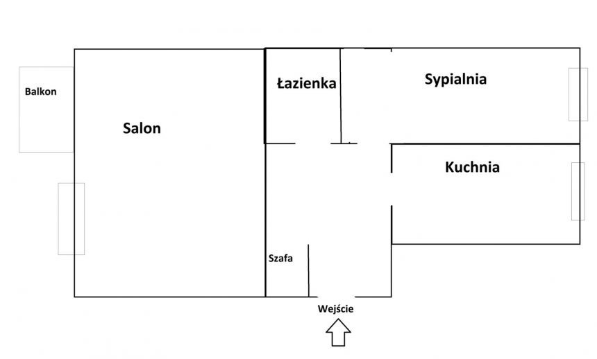 2 pokoje, widna kuchnia, II piętro, ul. Hoża miniaturka 12