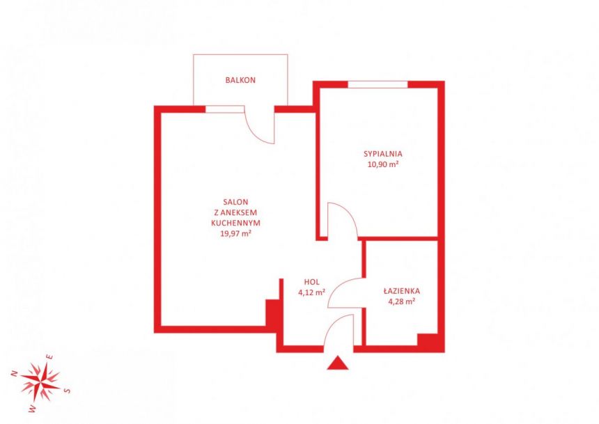 Gdańsk Łostowice, 420 000 zł, 39.53 m2, z balkonem miniaturka 8