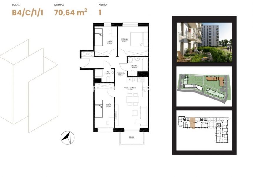 Apartament na Prądniku Białym, Kraków miniaturka 3