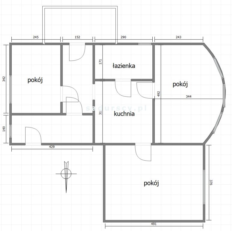 Mieszkanie 3-pokojowe o pow. 77 m2 na parterze. miniaturka 12