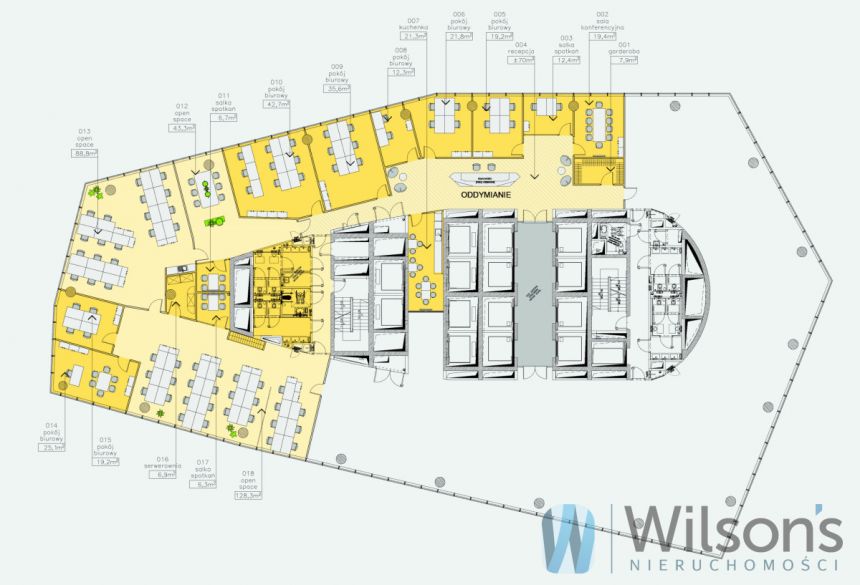 Warszawa Wola, 21 500 zł, 150 m2, pietro 15 miniaturka 9