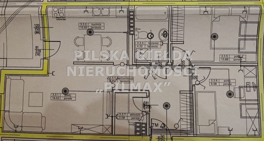 Piła, 550 000 zł, 62.46 m2, pietro 3, 3 miniaturka 11