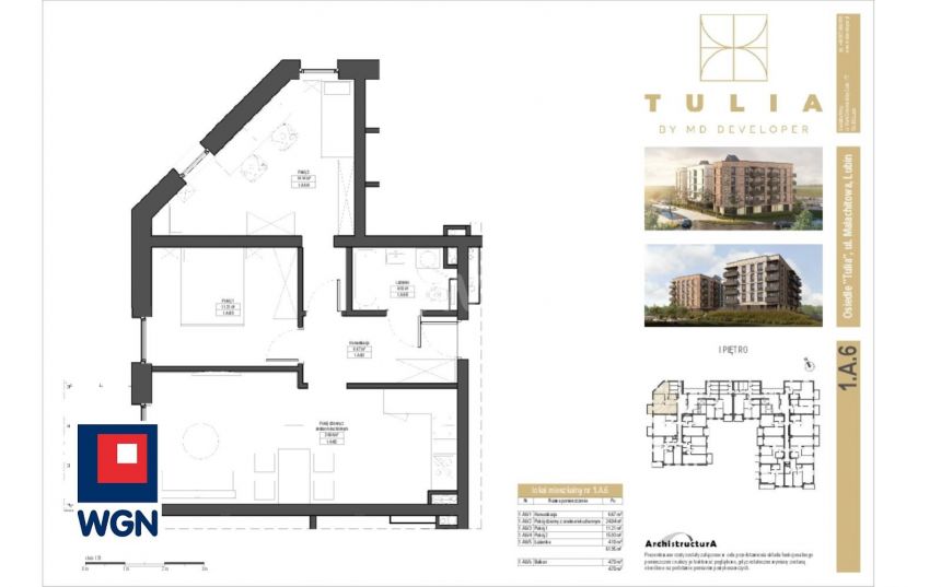 Lubin Stary Lubin, 545 160 zł, 61.95 m2, do wykończenia - zdjęcie 1