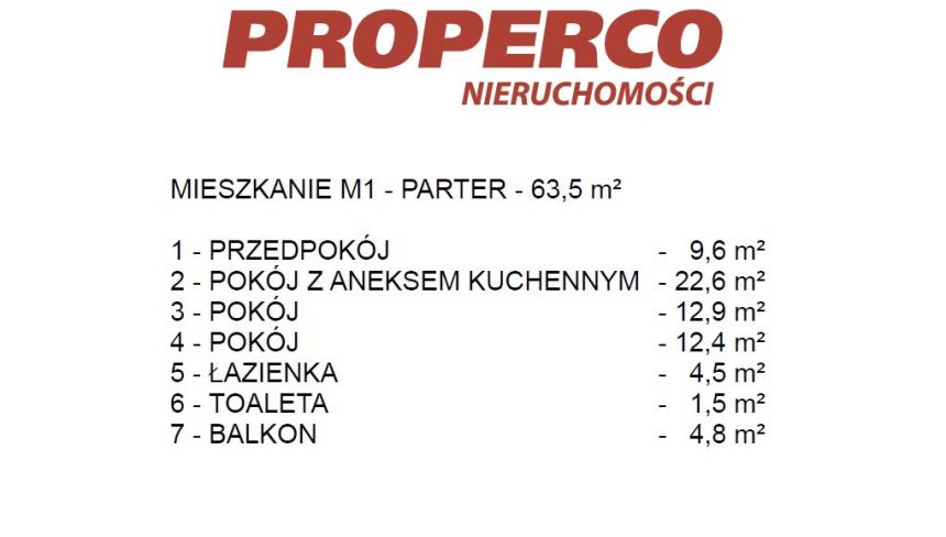 Mieszkanie 3pok., 63,50m2, Kielce, KSM miniaturka 6