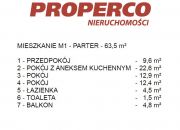 Mieszkanie 3pok., 63,50m2, Kielce, KSM miniaturka 6