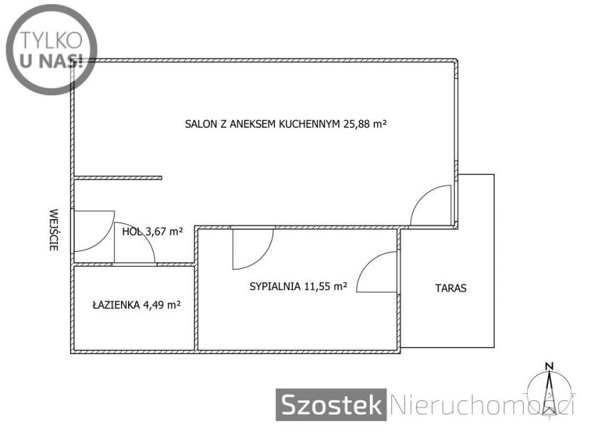 Częstochowa Parkitka, 2 200 zł, 45.59 m2, z garażem miniaturka 15