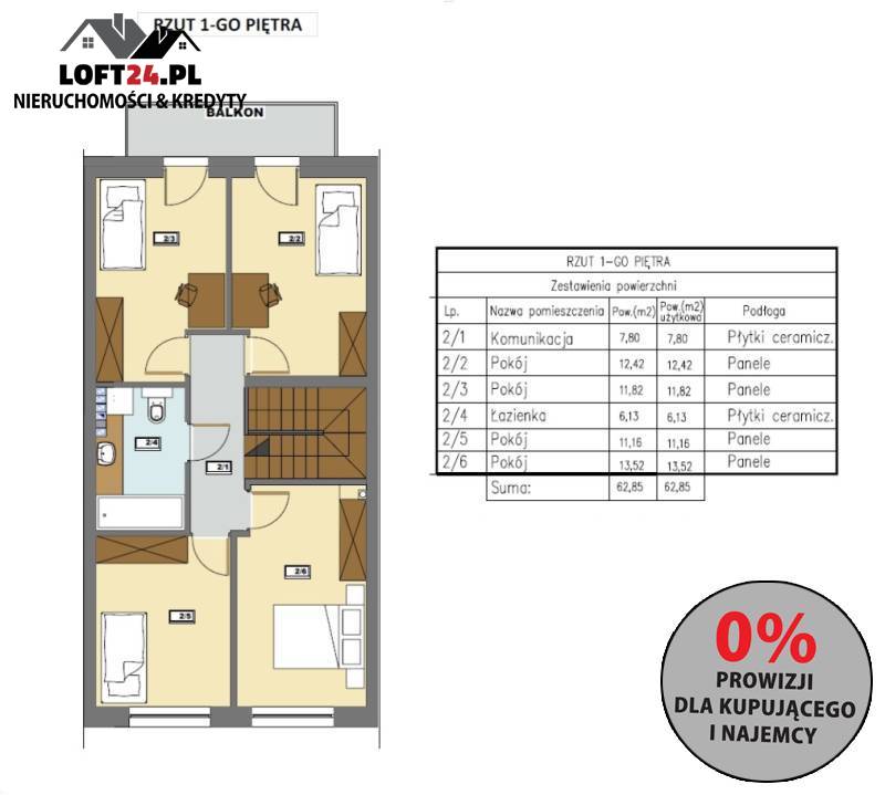 Obora, 425 000 zł, 125.25 m2, segment skrajny miniaturka 3