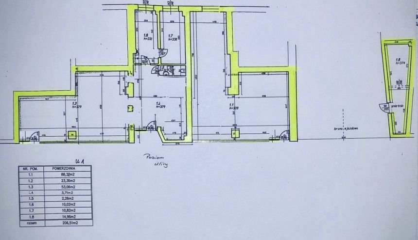 LOKAL NA SPRZEDAŻ-UL.WIELOPOLE-KAZIMIERZ-206,51M2 miniaturka 3