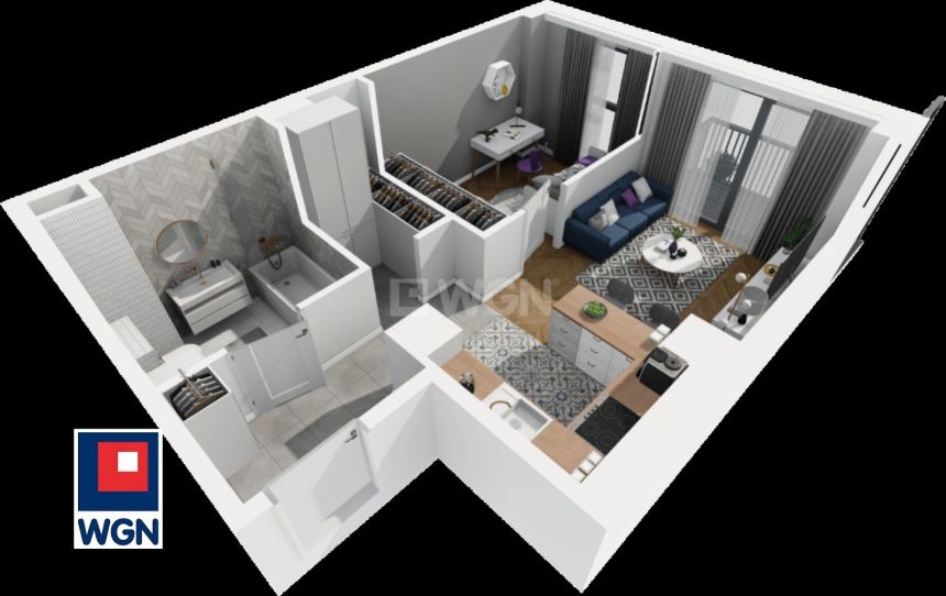 Gdańsk Siedlce, 587 998 zł, 37.09 m2, kuchnia z oknem miniaturka 5
