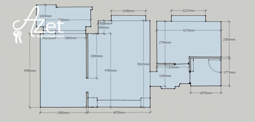 Białystok Centrum, 645 000 zł, 53.42 m2, M3 miniaturka 2