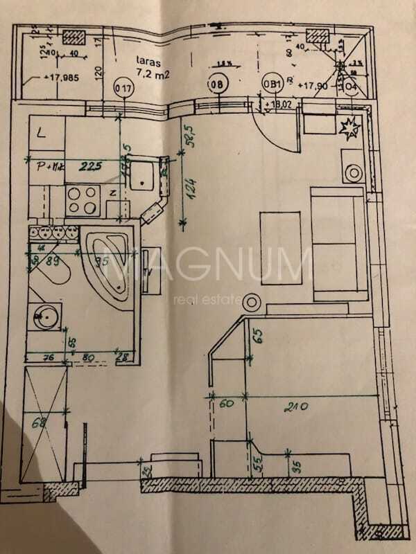 2 pokoje Ochota z widokiem na panoramę Warszawy miniaturka 11