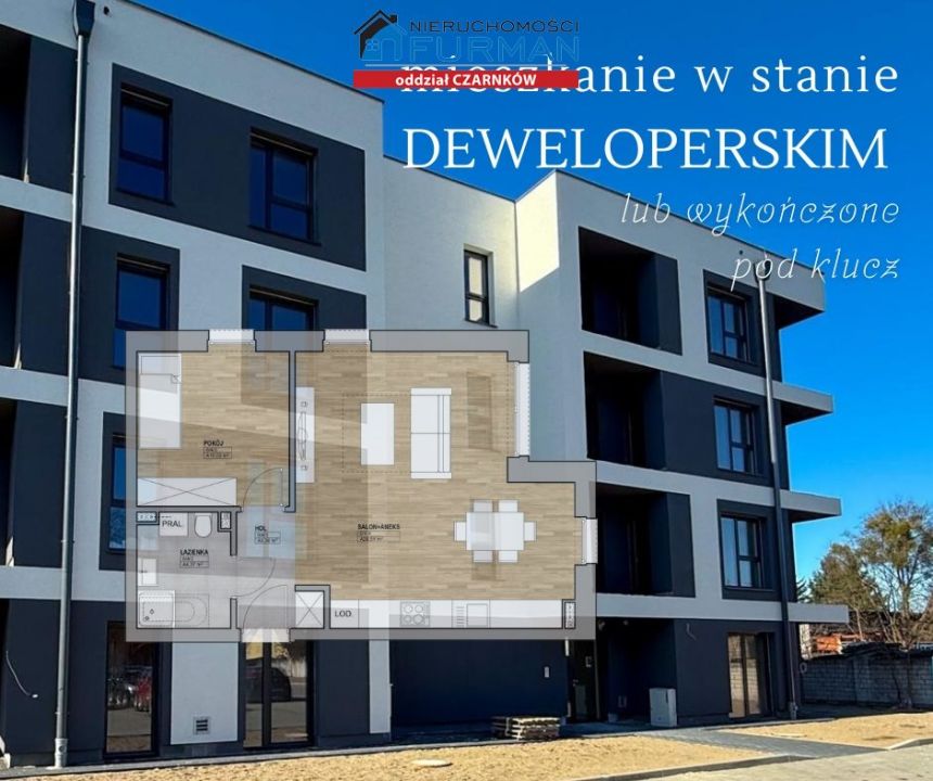 Trzcianka, 359 000 zł, 46.23 m2, w bloku - zdjęcie 1