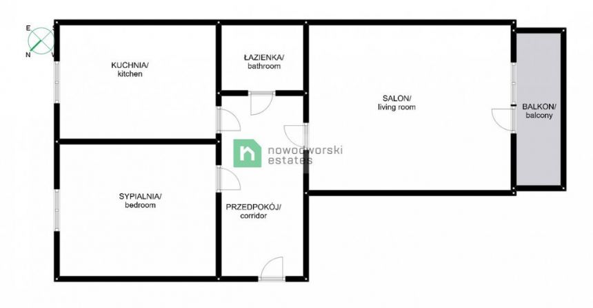 Do wynajęcia 2 pokojowe mieszkanie, Mazowiecka miniaturka 15