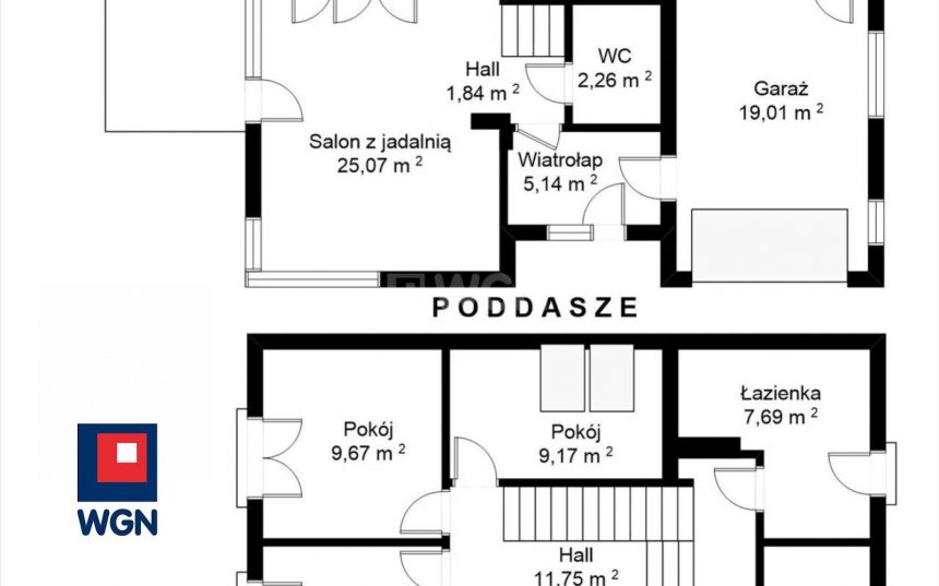 Drużyny, 349 000 zł, 110 m2, stan surowy otwarty miniaturka 3