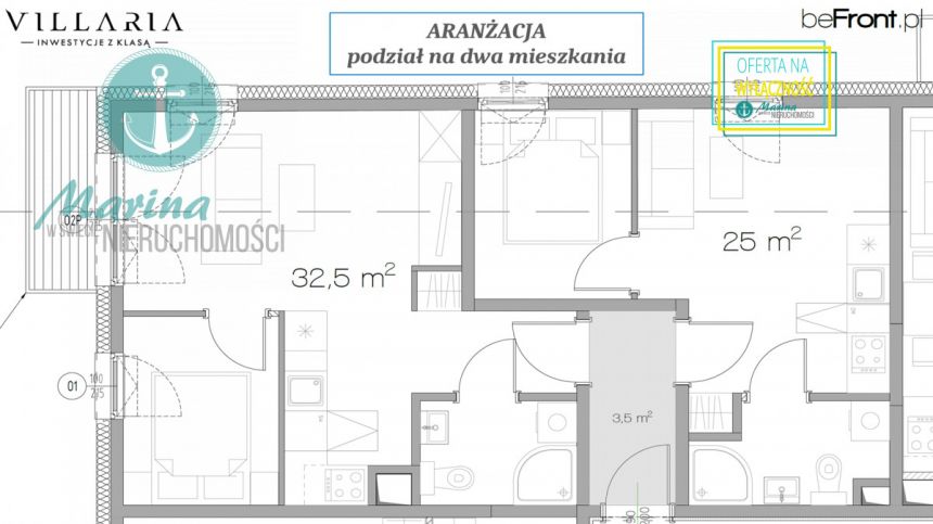 Gdynia Grabówek, 961 000 zł, 63 m2, z balkonem miniaturka 5