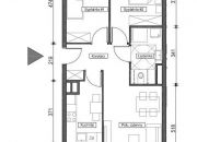 Mieszkanie 3 pok OGRÓD, pow 64,58m2 oddzielna kuchnia +miejsce post/ BROCHÓ miniaturka 2