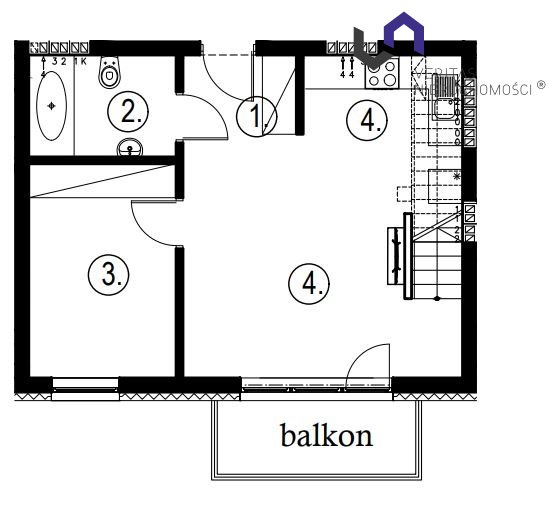 Jaworze, 504 252 zł, 73.08 m2, z balkonem miniaturka 11