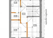 DOM szereg środkowy 102,50m2 z działką 322m2m2, Iwiny Siechnice miniaturka 3