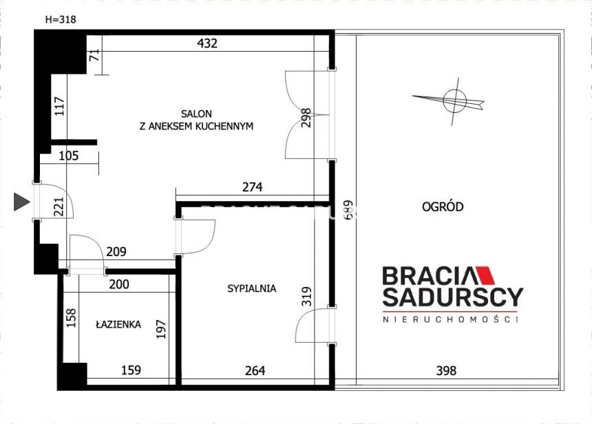 2 pokoje z ogródkiem - Zabłocie - 32,1m2 miniaturka 26