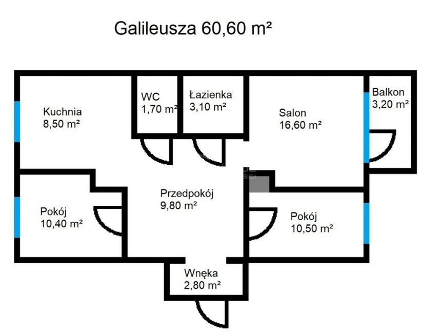 Trzypokojowe mieszkanie na Osiedlu Kopernik miniaturka 8