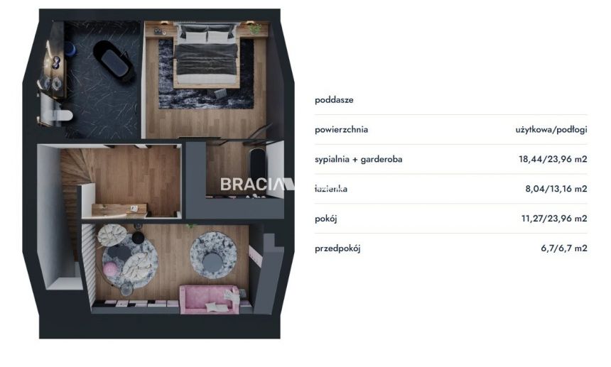 3 pok, 9tys/m2 Śledziejowice koło Krakowa miniaturka 8