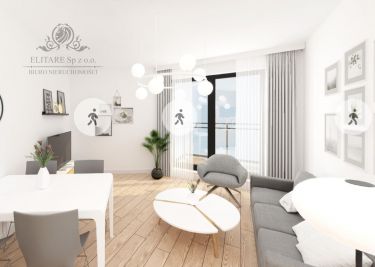 Piękne mieszkanie 2pok. o pow 38,20m2 z balkonem/ Partynice Braterska